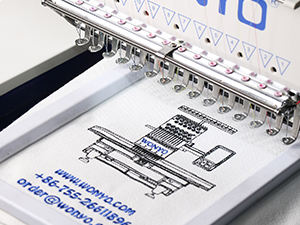 Pabrik Mesin Bordir Cina-WONYO Mesin Bordir Komputerisasi 1 Kepala 12 Jarum Model WYQ1201L - Product Image 6