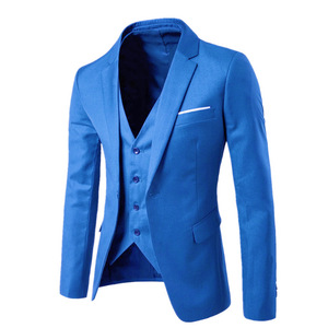 <span class=keywords><strong>Blazer</strong></span> <span class=keywords><strong>Homme</strong></span> Automne Nouveau Style Coréen Professionnel Élégant Décontracté Chic Luxe Léger Simple Boutonnage Perlé 213 - Product Image 3