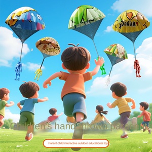 Vente chaude Jouet <span class=keywords><strong>parachute</strong></span> à lancer pour enfants 3ème génération <span class=keywords><strong>Soldat</strong></span> Activité de plein air Aire de jeux Jardin Camping Jouet volant pour enfants - Product Image 2