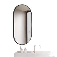 Miroir de salle de bain ovale en alliage d'aluminium, extensible et rotatif à 360°, design créatif inspiré du Feng Shui, version améliorée