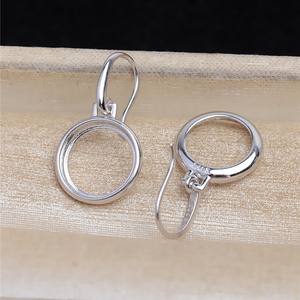 Support d'accessoires en perles DIY 8-13 mm, support vide pour boucles d'oreilles baroques, argent S925 avec accessoires de bijouterie 5584 - Product Image 4