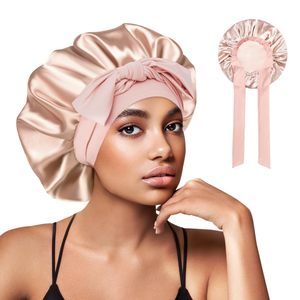 <span class=keywords><strong>Bonnet</strong></span> <span class=keywords><strong>de</strong></span> <span class=keywords><strong>nuit</strong></span> <span class=keywords><strong>en</strong></span> satin <span class=keywords><strong>de</strong></span> <span class=keywords><strong>soie</strong></span> pour femmes JX, nouveau, multi-usages, avec bande à nouer, logo, soin du sommeil et <span class=keywords><strong>de</strong></span> la peau, produit <span class=keywords><strong>de</strong></span> coiffure - Product Image 1