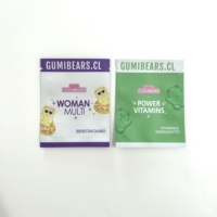 Sachet d'échantillon cosmétique au fini mat Sac de pochette en feuille de plastique d'emballage plat scellé à 3 côtés Petit sac de paquet de soins de la peau avec impression