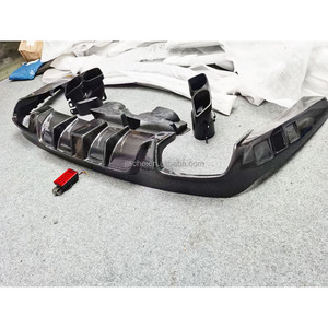 Diffusore Posteriore in Fibra di Carbonio FRP con Terminale di Scarico per <span class=keywords><strong>Mercedes</strong></span> Benz Classe <span class=keywords><strong>CLS</strong></span> <span class=keywords><strong>C257</strong></span> CLS260 AMG dal 2019 in poi - Product Image 3