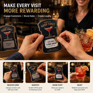Tarjetas Rasca y Gana Personalizadas al por Mayor para Bares, Pubs y Restaurantes, Tarjetas de Fidelización y Recompensa - Product Image 3