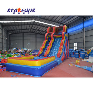 Glissière gonflable commerciale de PVC de glissière d'eau de <span class=keywords><strong>location</strong></span> de partie de toboggan gonflable bon marché <span class=keywords><strong>avec</strong></span> la maison de rebond de <span class=keywords><strong>piscine</strong></span> à vendre - Product Image 6