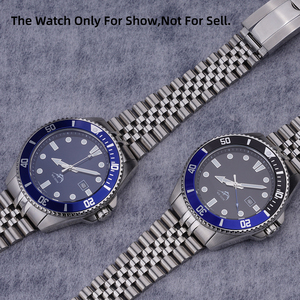 <span class=keywords><strong>Bracelet</strong></span> de <span class=keywords><strong>montre</strong></span> Casio MDV-106 en acier inoxydable, 22 mm, argent massif, courbé, type Jubilee, pour fermoir déployant Oyster, en stock aux États-Unis, sans taxes - Product Image 3