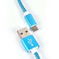 Câble Micro USB Câble de données de chargeur rapide tressé en nylon pour Samsung