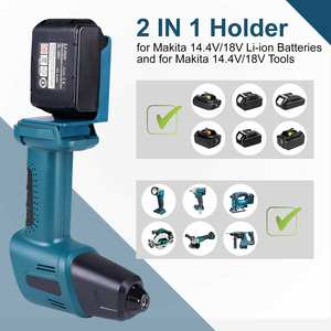 <span class=keywords><strong>Support</strong></span> de montage de <span class=keywords><strong>batterie</strong></span> d'outil électrique, 2 en 1 pour Makitas <span class=keywords><strong>18V</strong></span> <span class=keywords><strong>support</strong></span> de <span class=keywords><strong>support</strong></span> de stockage d'outils de <span class=keywords><strong>batterie</strong></span> porte-outil et organisateur de <span class=keywords><strong>batterie</strong></span> - Product Image 6