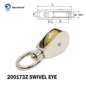 Polea de Aleación de Zinc Fundida a Presión con Ojo Giratorio o Fijo, Niquelada, de Aleación de Zinc o Acero Inoxidable, para Retractilador de Correa para Mascotas - Product Image 2