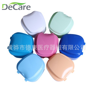 Estuche para Dentadura Postiza DeCare, Forma de Manzana, Material Plástico PP, Caja para Cuidado Dental - Product Image 2