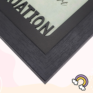 Đen trắng 11x14 12x16 trường bằng gỗ năm hình ảnh khung cho <span class=keywords><strong>pre</strong></span>-k đến 12 tốt nghiệp ảnh tùy chỉnh chết cắt thảm - Product Image 4