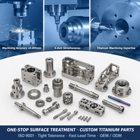 Pièces CNC en titane, pièces tournées CNC, service d'usinage CNC en alliage de titane, usinage de précision sur mesure OEM