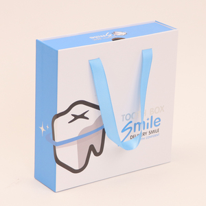 Custom Logo Luxury Dental Tooth Crown Model Keepsake Storage <b>Paper</b> Packaging Box with Film Window - Product Image 4