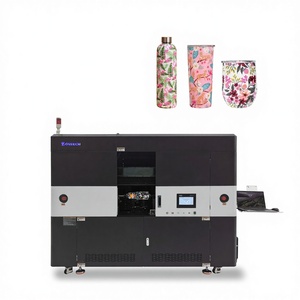 Machine d'impression UV industrielle automatique, imprimante UV rotative, imprimante UV directe sur bouteille à rotation à 360 degrés pour bouteilles et gobelets - Product Image 2