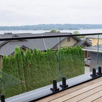 Support de verre en acier inoxydable EKOO, poteau de fixation pour clôture de piscine et balustrade en verre