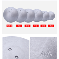 Bola de lanzamiento de pesas de acero de competición para eventos de atletismo estándar IAAF y entrenamiento profesional 1kg-7.26kg Directo de fabricante