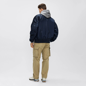 Blouson aviateur MA-1 surdimensionné pour homme, streetwear tactique, manteau d'hiver rembourré - Product Image 5