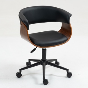 Sedia da ufficio moderna minimalista ergonomica con Lift-Off con schienale rimovibile rimovibile cuscino in pelle - Product Image 1
