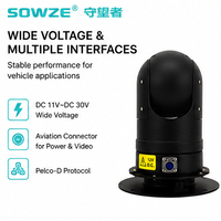 Caméra PTZ miniature 20X pour véhicule, 1080P CMOS, surveillance routière extérieure 360°, véhicules d'urgence, IR80M, anti-buée automatique, vision nocturne DC11-30V