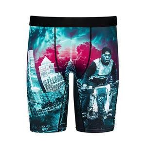 Calzoncillos <span class=keywords><strong>Boxer</strong></span> para Hombre, Corte Medio, Transpirables, Antibacterianos, con Estampado Geométrico, Logotipo Impreso, Tejido de Punto, Poliéster, Lavables a Máquina - Product Image 6