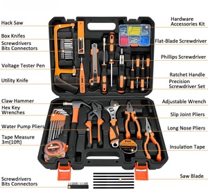 Kit de Herramientas Manuales para el <span class=keywords><strong>Hogar</strong></span> con Caja de Almacenamiento de Plástico para Reparaciones en Oficinas y Universidades - Product Image 3
