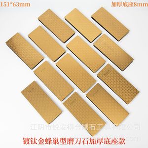 Disque de meulage diamanté, grain 80, motif nid d'abeille, pour affûtage de couteaux, outil manuel, surface abrasive grossière - Product Image 3