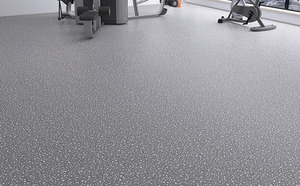 Rollo de <span class=keywords><strong>suelo</strong></span> deportivo de PVC antideslizante moderno Instalación de fácil clic Absorción de golpes y resistente al desgaste <span class=keywords><strong>para</strong></span> gimnasio Centro comercial Almacén y oficina - Product Image 6