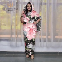 Vente en gros de tissu voile de coton suisse de haute qualité pour Abaya et Thobe de Dubaï, imprimé numérique, 5 yards, pour Toub de femmes soudanaises