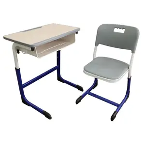 Sınıf seti orta çocuk masası ve sandalye okul mobilyaları tedarikçisi tek çalışma öğrenci sırası masa