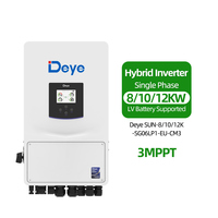 Convertisseur hybride monophasé MPPT Deye Solar 8kw 10kw 12kw 48V pour système de panneaux solaires