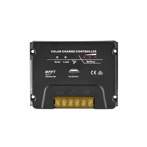 Bộ Điều Chỉnh Pin Năng Lượng Mặt Trời 12V/24V 20A Bộ Điều Khiển Sạc Pin Năng Lượng Mặt Trời <span class=keywords><strong>MPPT</strong></span> Với USB 5V/1A - Product Image 1