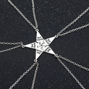 <strong>4</strong>/5/6/7/8 Pcs <strong>Best</strong> <strong>Friends</strong> Splicing Pendant <strong>Necklace</strong> <strong>for</strong> Men Women Friendship <strong>Necklace</strong> Alloy Pendant Friendship Jewelry - Product Image 3