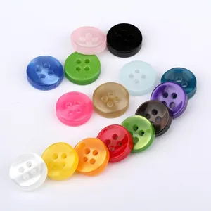 11.2mm 1000pcs per pack resin plastic button for T shirts garments