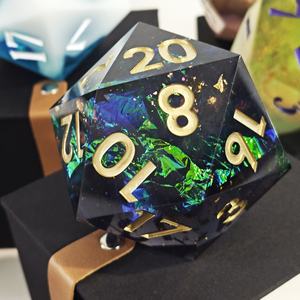 Jeu de <span class=keywords><strong>dés</strong></span> MINI PLANET personnalisé en résine D20 pour RPG Liquid Core Dice D20 vente en gros personnalisé Big Dragon Eye Liquid Core <span class=keywords><strong>20</strong></span> Face Dice DND - Product Image 3