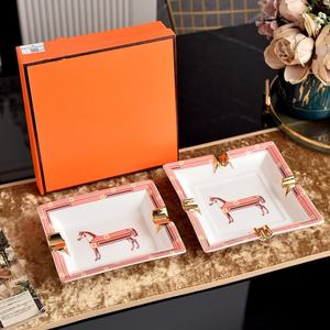 Juego de Ceniceros de Cerámica de Estilo Europeo Moderno y Lujoso para el Hogar, Sala de Estar, Regalo - Product Image 1