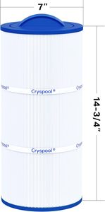 Filtre Cryspool compatible avec <span class=keywords><strong>Caldera</strong></span> 75, C-7375, 1019301, 73531, PCD75N, FC-3964, cartouche filtrante pour <span class=keywords><strong>spa</strong></span>, 2 packs de support OEM - Product Image 2
