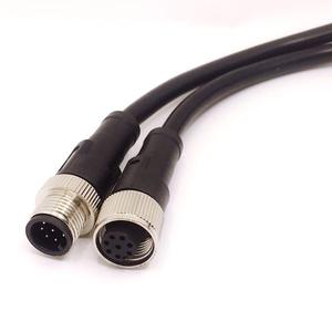 Mã hóa Nam cho nữ <span class=keywords><strong>8</strong></span> pin kết nối 5m đúc M8 M12 <span class=keywords><strong>8</strong></span> lõi - Product Image 1