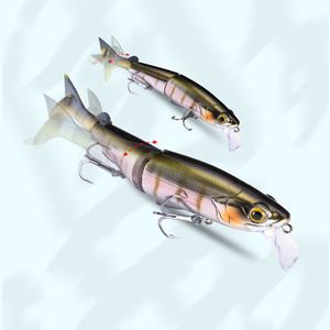 Multi Leurres de Pêche Articulés 120mm/17.5g Surface Flottante Dur Appâts Minnow Swimbait doux t-tail <span class=keywords><strong>leurre</strong></span> - Product Image 1
