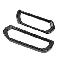 Kit de garnitures de sortie d'air latérales de tableau de bord style fibre de carbone ABS pour Dodge Charger 2026 - Accessoires de décoration