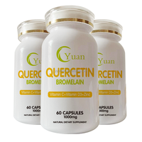 Supplément alimentaire de haute qualité Système immunitaire équilibré Quercétine avec bromélaïne Vitamine C capsules de zinc