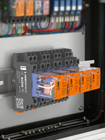 Relais intermédiaire LANBOO J21A pour systèmes de contrôle, bobine DC12/24V, AC 220V, relais enfichable 8 broches 14 broches avec prise de relais à LED