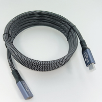 240W Type C Cordon d'extension de transfert de données 8K 40Gbps Ultra Speed USB4.0 Type-C Câble pour PC Portable Tablette iPhone Xiaomi Type C