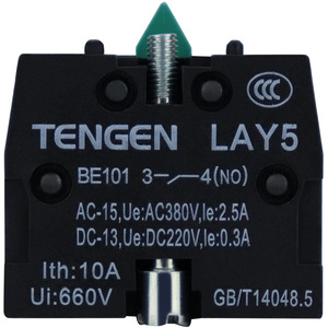 Interrupteur à bouton-poussoir Tengen LAY5 BE101 1NO 660V non éclairé, protection IP40 - Product Image 4