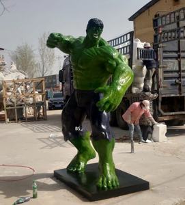 Decoración al aire libre Fibra <span class=keywords><strong>de</strong></span> vidrio Película Personaje Tamaño real Hulk Estatua para <span class=keywords><strong>la</strong></span> venta - Product Image 1