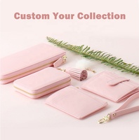 Dompet Kartu Wanita Panjang RFID Fashion Mewah Baru Grosir Pabrik, Dompet Kulit PU Minimalis, Dompet Resleting Kustom Wanita