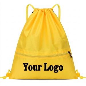 Bolsa de Lavandería con Cordón de Tela Oxford Transpirable, Personalizada con el Logotipo de la Empresa, Separa la Ropa Sucia Durante Viajes o Campamentos - Product Image 1