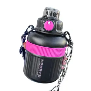 Dia dos Namorados Presente 316 Aço Inoxidável Vacuum Flask Grande capacidade Crianças Thermos Com Strap Phone Holder Portátil Outdoor Cup