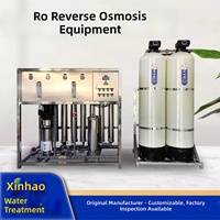 Machines de traitement de l'eau par osmose inverse industrielle, filtration entièrement automatique, adoucisseur d'eau potable directe, 380V