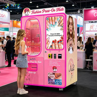 Distributeur automatique de faux ongles de 32 pouces avec impression, écran tactile sans espèces et SDK, et surveillance à distance